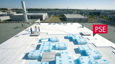 Isolation des toitures support d’étanchéité : Knauf Therm TTI Se