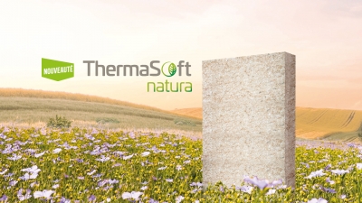 Nouvel isolant intérieur biosourcé et recyclé - ThermaSoft natura