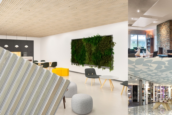 Plafonds acoustiques plâtre Knauf - nouveautés 2021
