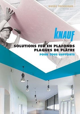 Les solutions feu en plafonds plaques de plâtre Knauf