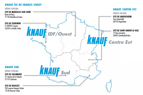 Nouvelles filiales - réorganisation interne Knauf