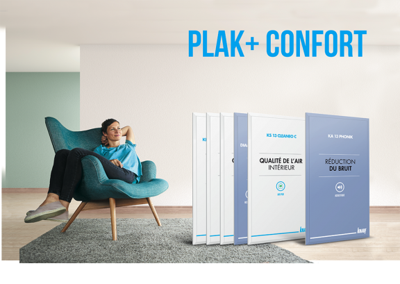Plaques de plâtre pour rénovation - PlaK+ Confort