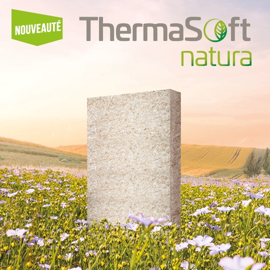 ThermaSoft natura - nouvel isolant intérieur biosourcé et recyclé