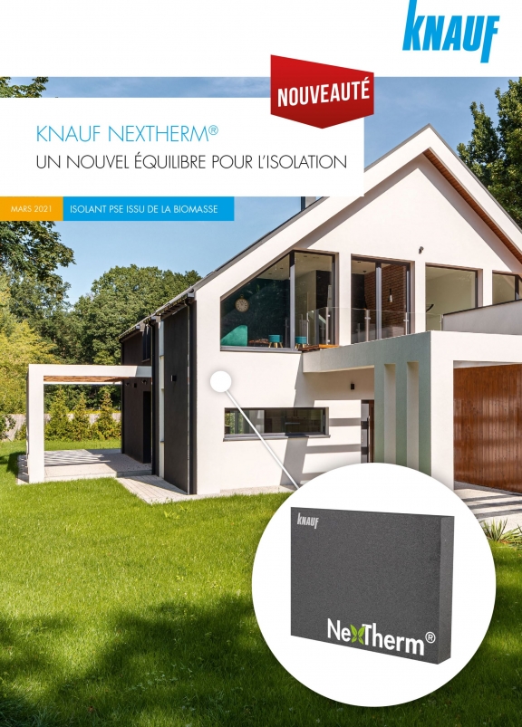 Knauf NEXTherm® - Panneau isolant PSE issu de la biomasse