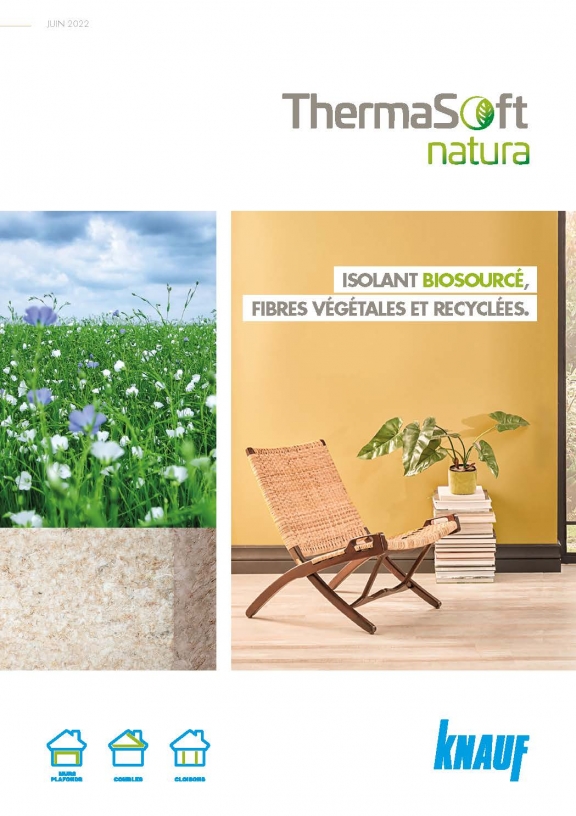 Brochure ThermaSoft® natura - isolant biosourcé et recyclé