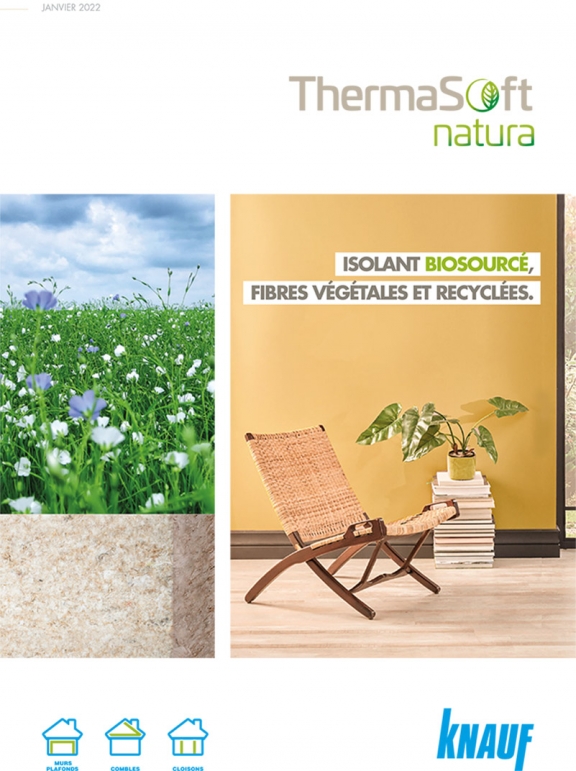 Brochure ThermaSoft® natura - isolant biosourcé et recyclé