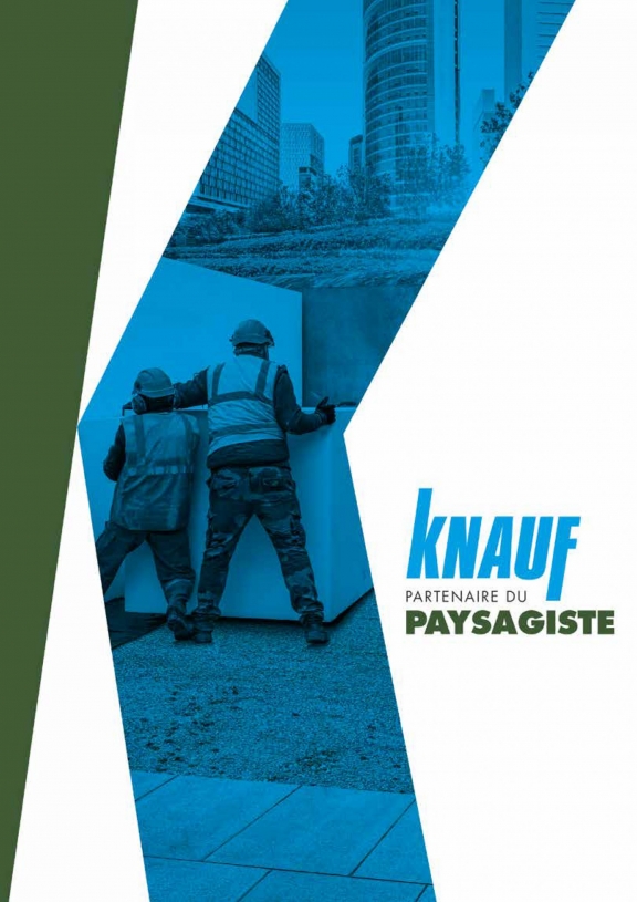 Couverture catalogue Paysagistes 2020 Knauf - remblai allégé