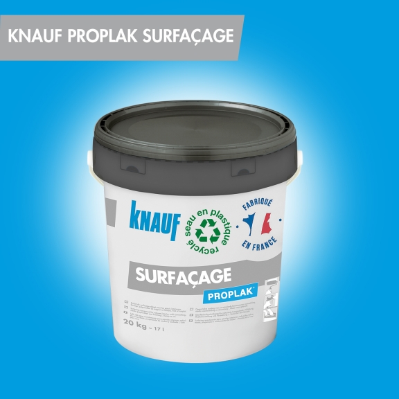 Knauf Proplak Surfaçage - Enduit prêt à l'emploi – Préparation des supports – Knauf