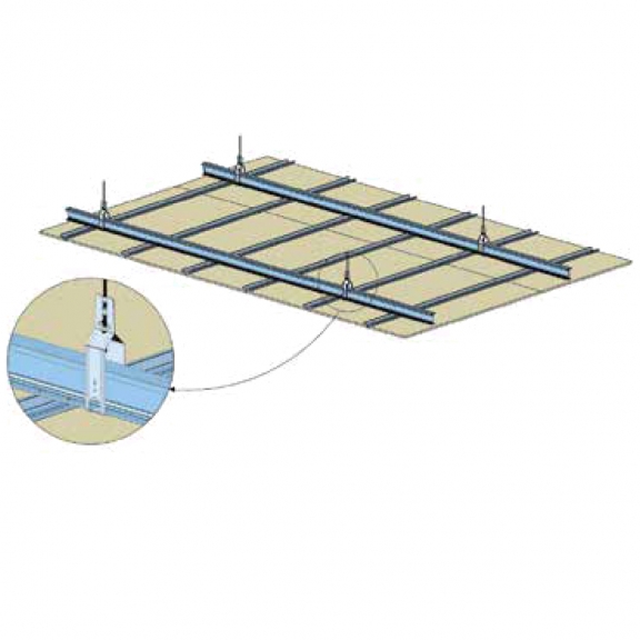 Plafond longue portée Knauf I-TEC 70 - Fourrures : F47 ou fourrure MOB – Plafond longue portée – Knauf